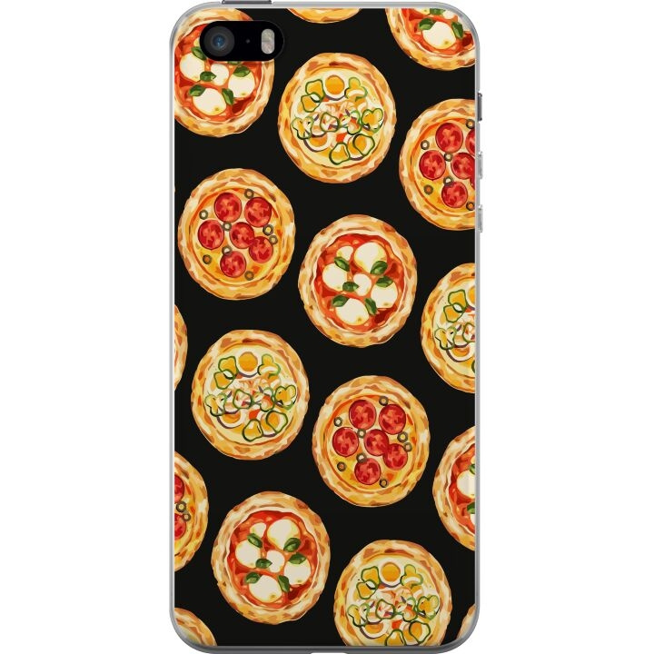 Kännykkäkuori Apple iPhone 5s-laitteelle, jossa on Pizza kuvio ryhmässä ÄLYPUHELIMET JA TABLETIT / Puhelimen suojakotelo / Apple / iPhone 5/5S/SE @ TP E-commerce Nordic AB (A51201)