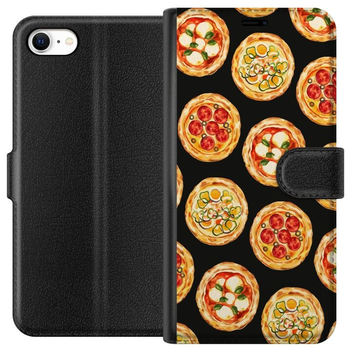 Lompakkokotelo Apple iPhone 6-laitteelle, jossa on Pizza kuvio ryhmässä ÄLYPUHELIMET JA TABLETIT / Puhelimen suojakotelo / Apple / iPhone 6/6S @ TP E-commerce Nordic AB (A51228)