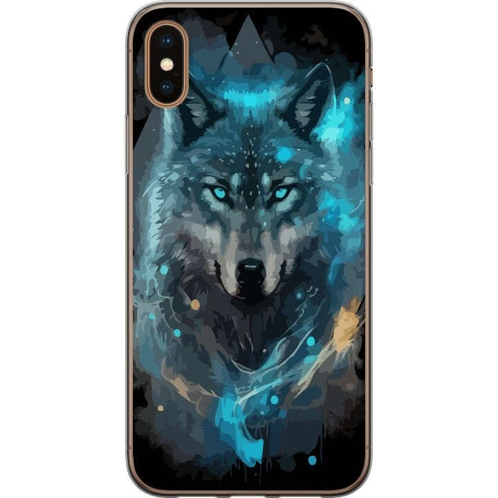 Kännykkäkuori Apple iPhone XS Max-laitteelle, jossa on Susi kuvio ryhmässä ÄLYPUHELIMET JA TABLETIT / Puhelimen suojakotelo / Apple / iPhone XS Max @ TP E-commerce Nordic AB (A51949)