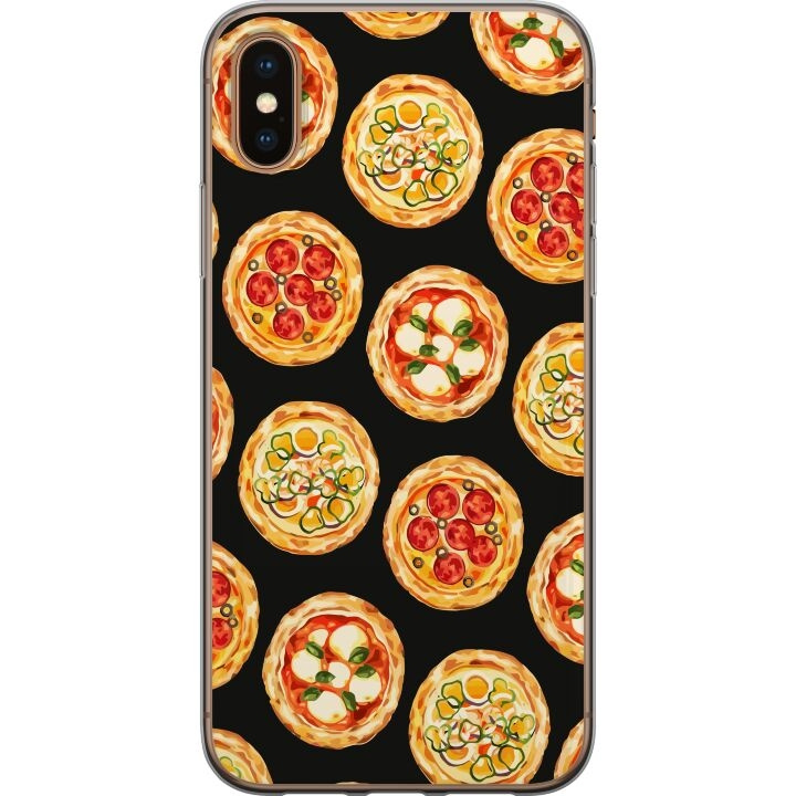 Kännykkäkuori Apple iPhone XS Max-laitteelle, jossa on Pizza kuvio ryhmässä ÄLYPUHELIMET JA TABLETIT / Puhelimen suojakotelo / Apple / iPhone XS Max @ TP E-commerce Nordic AB (A51957)