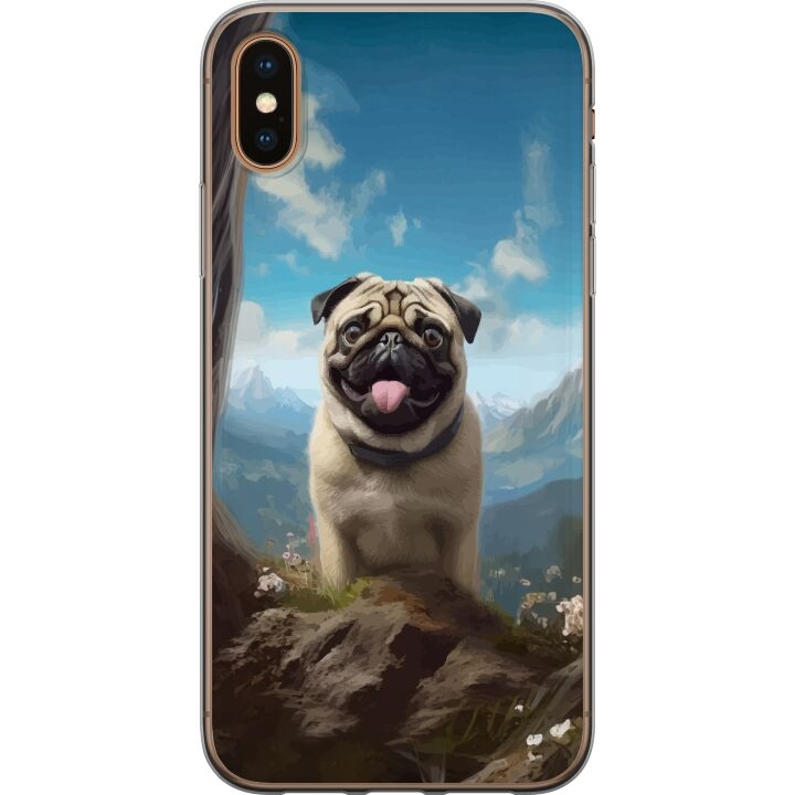 Kännykkäkuori Apple iPhone XS Max-laitteelle, jossa on Iloinen Koira kuvio ryhmässä ÄLYPUHELIMET JA TABLETIT / Puhelimen suojakotelo / Apple / iPhone XS Max @ TP E-commerce Nordic AB (A51962)