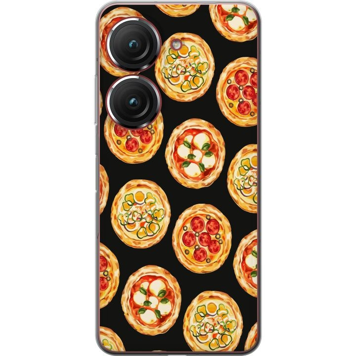 Kännykkäkuori Asus Zenfone 9-laitteelle, jossa on Pizza kuvio ryhmässä ÄLYPUHELIMET JA TABLETIT / Puhelimen suojakotelo / Asus @ TP E-commerce Nordic AB (A52065)