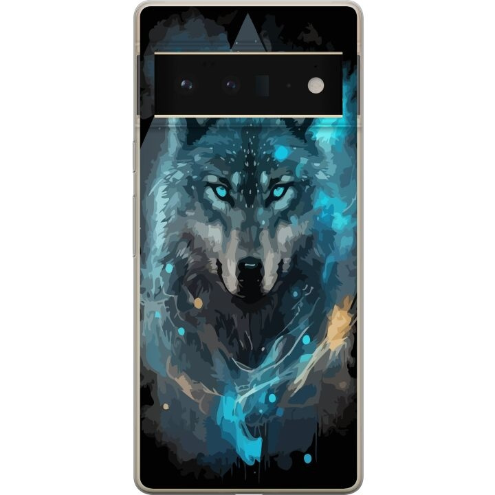 Kännykkäkuori Google Pixel 6 Pro-laitteelle, jossa on Susi kuvio ryhmässä ÄLYPUHELIMET JA TABLETIT / Puhelimen suojakotelo / Google @ TP E-commerce Nordic AB (A52165)