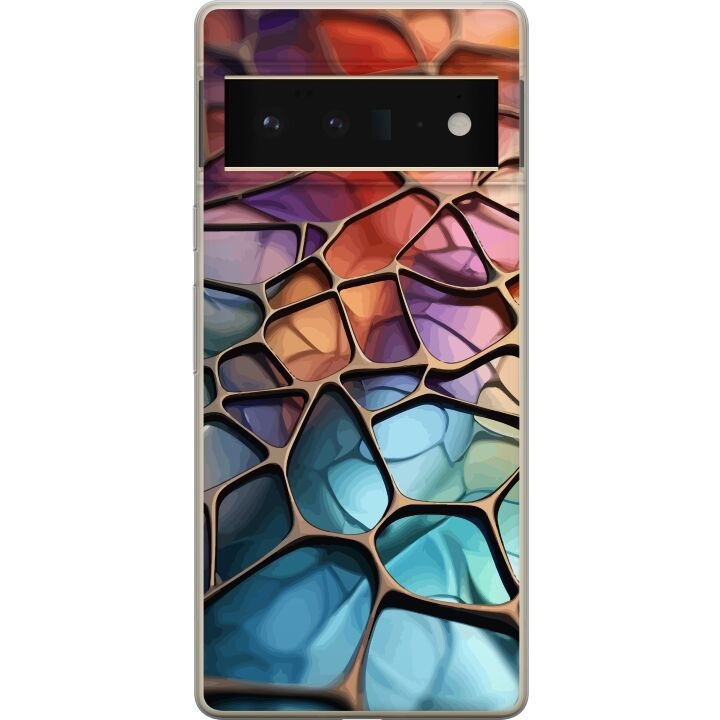 Kännykkäkuori Google Pixel 6 Pro-laitteelle, jossa on Metallikuviointi kuvio ryhmässä ÄLYPUHELIMET JA TABLETIT / Puhelimen suojakotelo / Google @ TP E-commerce Nordic AB (A52170)