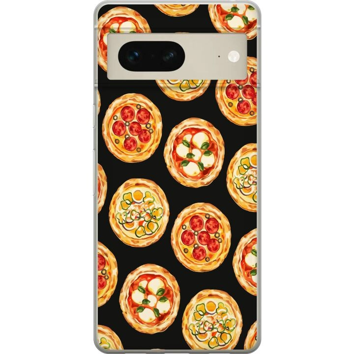 Kännykkäkuori Google Pixel 7-laitteelle, jossa on Pizza kuvio ryhmässä ÄLYPUHELIMET JA TABLETIT / Puhelimen suojakotelo / Google @ TP E-commerce Nordic AB (A52200)