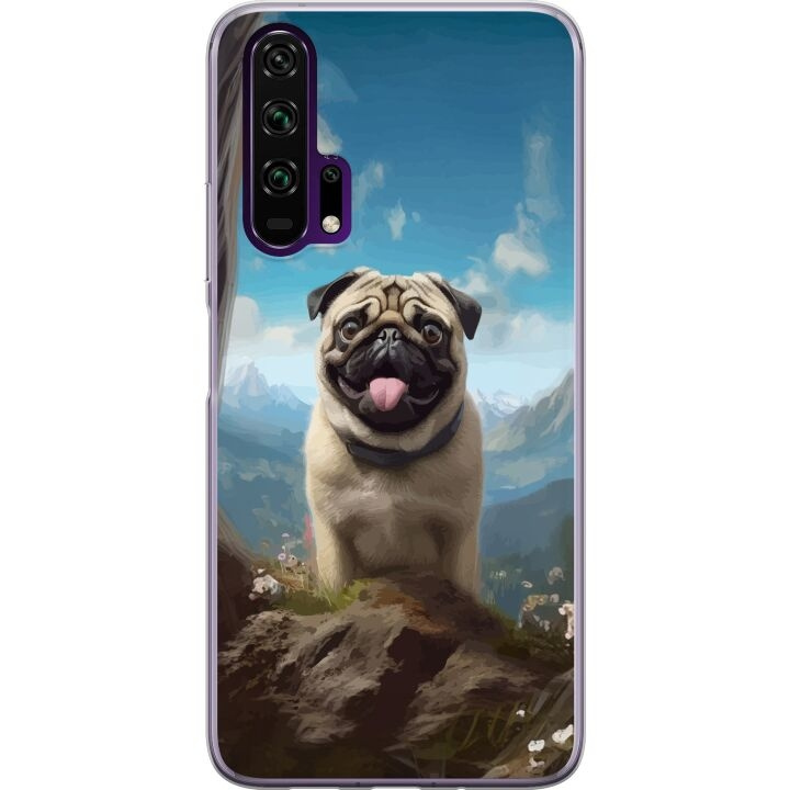 Kännykkäkuori Honor 20 Pro-laitteelle, jossa on Iloinen Koira kuvio ryhmässä ÄLYPUHELIMET JA TABLETIT / Puhelimen suojakotelo / Huawei/Honori @ TP E-commerce Nordic AB (A52394)