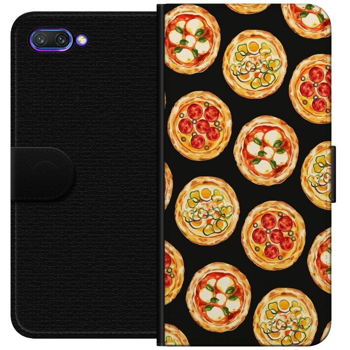 Lompakkokotelo Honor 10-laitteelle, jossa on Pizza kuvio ryhmässä ÄLYPUHELIMET JA TABLETIT / Puhelimen suojakotelo / Huawei/Honori @ TP E-commerce Nordic AB (A52578)