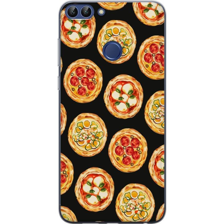 Kännykkäkuori Huawei P smart-laitteelle, jossa on Pizza kuvio ryhmässä ÄLYPUHELIMET JA TABLETIT / Puhelimen suojakotelo / Huawei/Honori @ TP E-commerce Nordic AB (A52659)