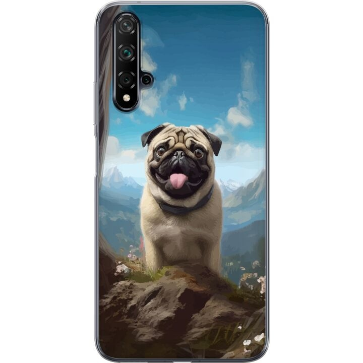 Kännykkäkuori Huawei nova 5T-laitteelle, jossa on Iloinen Koira kuvio ryhmässä ÄLYPUHELIMET JA TABLETIT / Puhelimen suojakotelo / Huawei/Honori @ TP E-commerce Nordic AB (A52934)