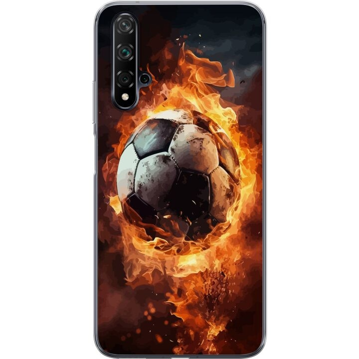 Kännykkäkuori Huawei nova 5T-laitteelle, jossa on Jalkapallo kuvio ryhmässä ÄLYPUHELIMET JA TABLETIT / Puhelimen suojakotelo / Huawei/Honori @ TP E-commerce Nordic AB (A52937)