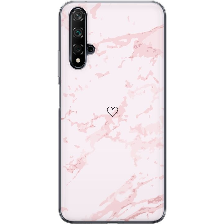 Kännykkäkuori Huawei nova 5T-laitteelle, jossa on Roosa Sydän kuvio ryhmässä ÄLYPUHELIMET JA TABLETIT / Puhelimen suojakotelo / Huawei/Honori @ TP E-commerce Nordic AB (A52939)