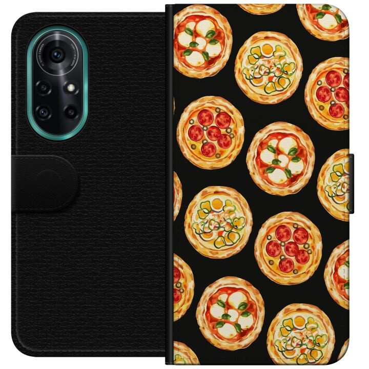 Lompakkokotelo Huawei nova 8 Pro-laitteelle, jossa on Pizza kuvio ryhmässä ÄLYPUHELIMET JA TABLETIT / Puhelimen suojakotelo / Huawei/Honori @ TP E-commerce Nordic AB (A52956)