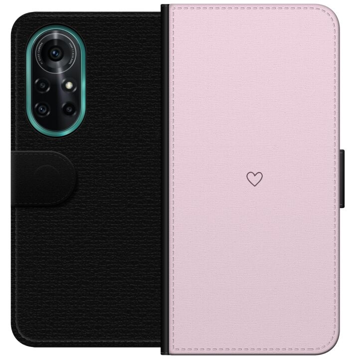 Lompakkokotelo Huawei nova 8 Pro-laitteelle, jossa on Sydän kuvio ryhmässä ÄLYPUHELIMET JA TABLETIT / Puhelimen suojakotelo / Huawei/Honori @ TP E-commerce Nordic AB (A52962)