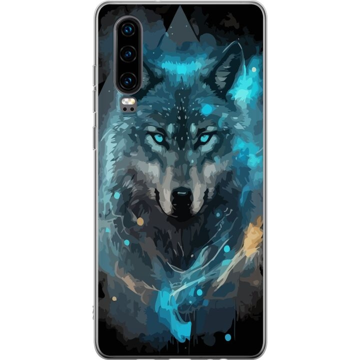 Kännykkäkuori Huawei P30-laitteelle, jossa on Susi kuvio ryhmässä ÄLYPUHELIMET JA TABLETIT / Puhelimen suojakotelo / Huawei/Honori @ TP E-commerce Nordic AB (A53191)