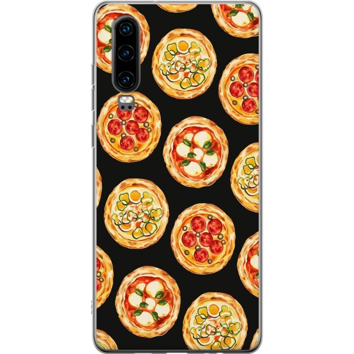 Kännykkäkuori Huawei P30-laitteelle, jossa on Pizza kuvio ryhmässä ÄLYPUHELIMET JA TABLETIT / Puhelimen suojakotelo / Huawei/Honori @ TP E-commerce Nordic AB (A53199)