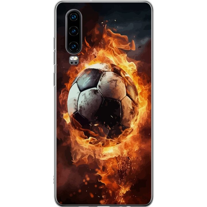 Kännykkäkuori Huawei P30-laitteelle, jossa on Jalkapallo kuvio ryhmässä ÄLYPUHELIMET JA TABLETIT / Puhelimen suojakotelo / Huawei/Honori @ TP E-commerce Nordic AB (A53207)