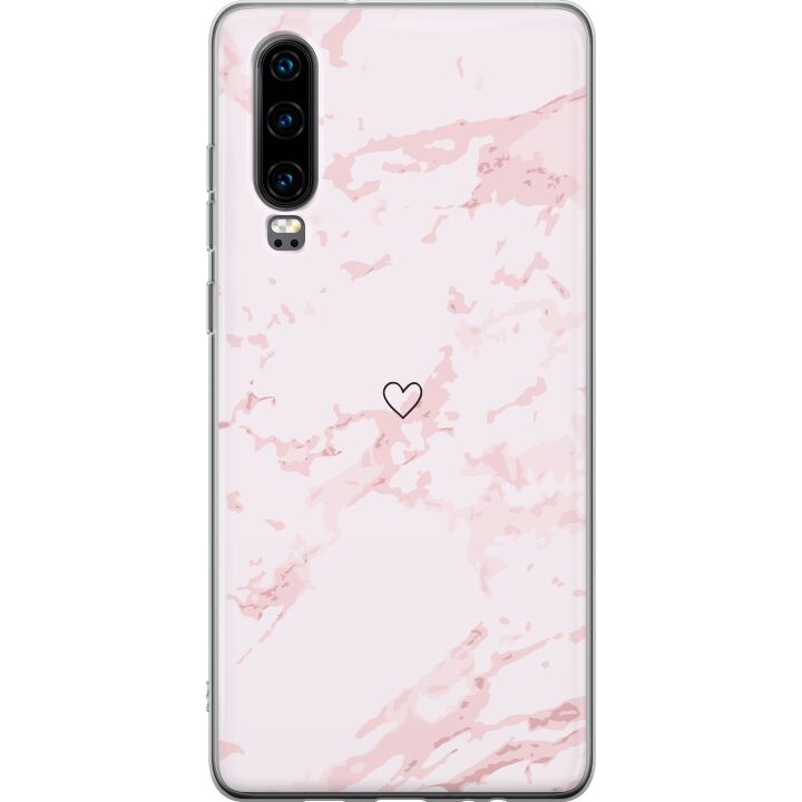 Kännykkäkuori Huawei P30-laitteelle, jossa on Roosa Sydän kuvio ryhmässä ÄLYPUHELIMET JA TABLETIT / Puhelimen suojakotelo / Huawei/Honori @ TP E-commerce Nordic AB (A53209)