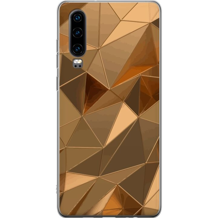 Kännykkäkuori Huawei P30-laitteelle, jossa on 3D Kulta kuvio ryhmässä ÄLYPUHELIMET JA TABLETIT / Puhelimen suojakotelo / Huawei/Honori @ TP E-commerce Nordic AB (A53210)