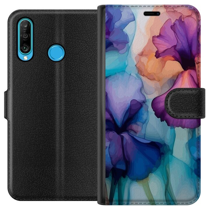 Lompakkokotelo Huawei P30 lite-laitteelle, jossa on Maagiset kukat kuvio ryhmässä ÄLYPUHELIMET JA TABLETIT / Puhelimen suojakotelo / Huawei/Honori @ TP E-commerce Nordic AB (A53216)