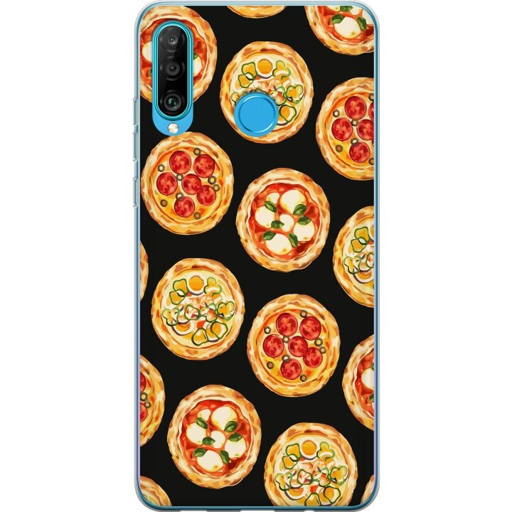 Kännykkäkuori Huawei P30 lite-laitteelle, jossa on Pizza kuvio ryhmässä ÄLYPUHELIMET JA TABLETIT / Puhelimen suojakotelo / Huawei/Honori @ TP E-commerce Nordic AB (A53253)