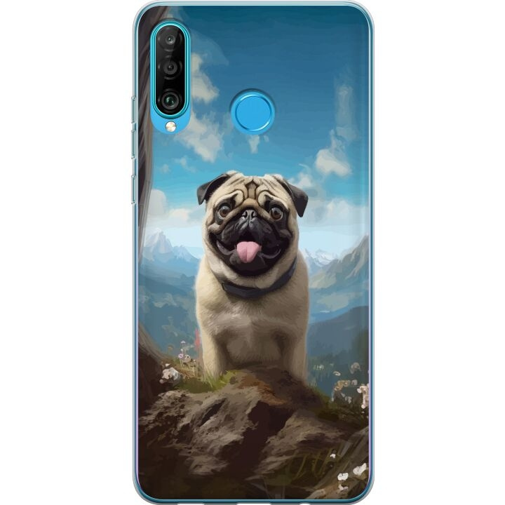 Kännykkäkuori Huawei P30 lite-laitteelle, jossa on Iloinen Koira kuvio ryhmässä ÄLYPUHELIMET JA TABLETIT / Puhelimen suojakotelo / Huawei/Honori @ TP E-commerce Nordic AB (A53258)