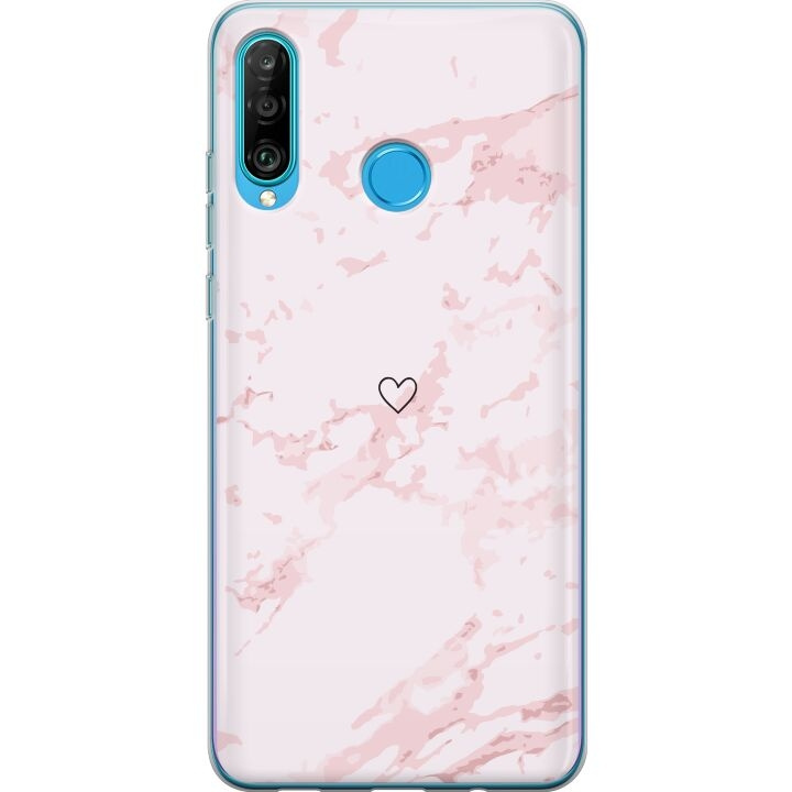 Kännykkäkuori Huawei P30 lite-laitteelle, jossa on Roosa Sydän kuvio ryhmässä ÄLYPUHELIMET JA TABLETIT / Puhelimen suojakotelo / Huawei/Honori @ TP E-commerce Nordic AB (A53263)