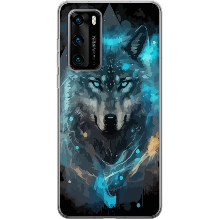 Kännykkäkuori Huawei P40-laitteelle, jossa on Susi kuvio ryhmässä ÄLYPUHELIMET JA TABLETIT / Puhelimen suojakotelo / Huawei/Honori @ TP E-commerce Nordic AB (A53353)