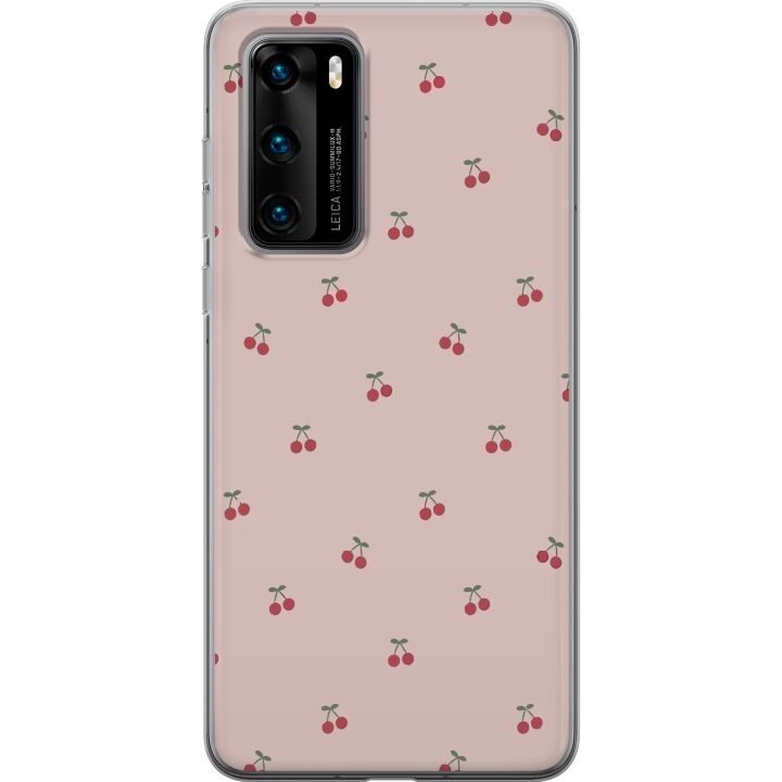 Kännykkäkuori Huawei P40-laitteelle, jossa on Kirsikka kuvio ryhmässä ÄLYPUHELIMET JA TABLETIT / Puhelimen suojakotelo / Huawei/Honori @ TP E-commerce Nordic AB (A53355)