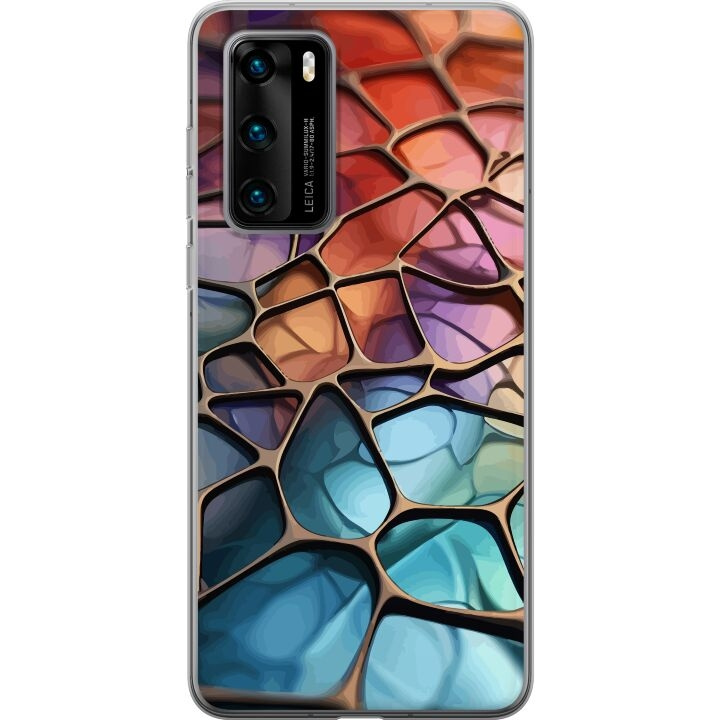 Kännykkäkuori Huawei P40-laitteelle, jossa on Metallikuviointi kuvio ryhmässä ÄLYPUHELIMET JA TABLETIT / Puhelimen suojakotelo / Huawei/Honori @ TP E-commerce Nordic AB (A53358)