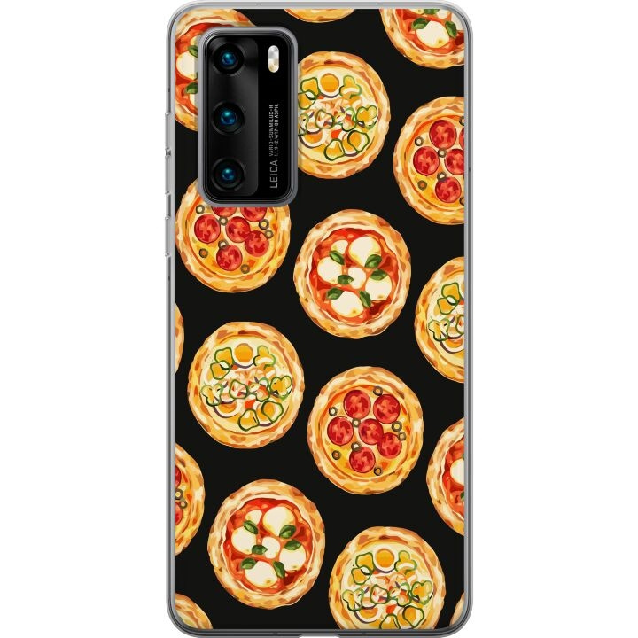 Kännykkäkuori Huawei P40-laitteelle, jossa on Pizza kuvio ryhmässä ÄLYPUHELIMET JA TABLETIT / Puhelimen suojakotelo / Huawei/Honori @ TP E-commerce Nordic AB (A53361)