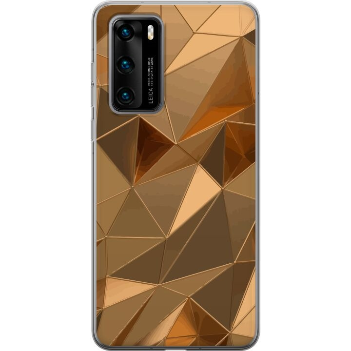 Kännykkäkuori Huawei P40-laitteelle, jossa on 3D Kulta kuvio ryhmässä ÄLYPUHELIMET JA TABLETIT / Puhelimen suojakotelo / Huawei/Honori @ TP E-commerce Nordic AB (A53372)