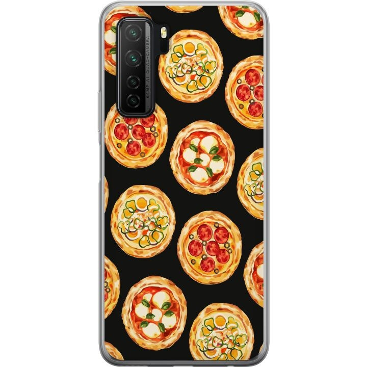 Kännykkäkuori Huawei P40 lite 5G-laitteelle, jossa on Pizza kuvio ryhmässä ÄLYPUHELIMET JA TABLETIT / Puhelimen suojakotelo / Huawei/Honori @ TP E-commerce Nordic AB (A53442)