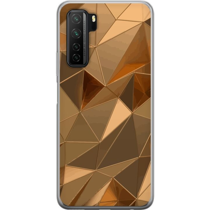 Kännykkäkuori Huawei P40 lite 5G-laitteelle, jossa on 3D Kulta kuvio ryhmässä ÄLYPUHELIMET JA TABLETIT / Puhelimen suojakotelo / Huawei/Honori @ TP E-commerce Nordic AB (A53453)