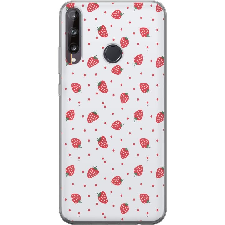 Kännykkäkuori Huawei P40 lite E-laitteelle, jossa on Mansikat kuvio ryhmässä ÄLYPUHELIMET JA TABLETIT / Puhelimen suojakotelo / Huawei/Honori @ TP E-commerce Nordic AB (A53500)