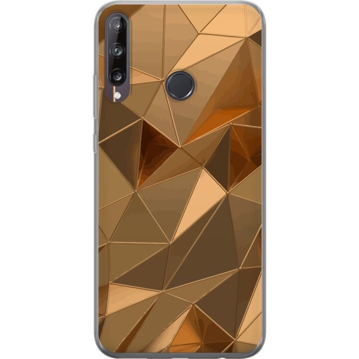 Kännykkäkuori Huawei P40 lite E-laitteelle, jossa on 3D Kulta kuvio ryhmässä ÄLYPUHELIMET JA TABLETIT / Puhelimen suojakotelo / Huawei/Honori @ TP E-commerce Nordic AB (A53507)