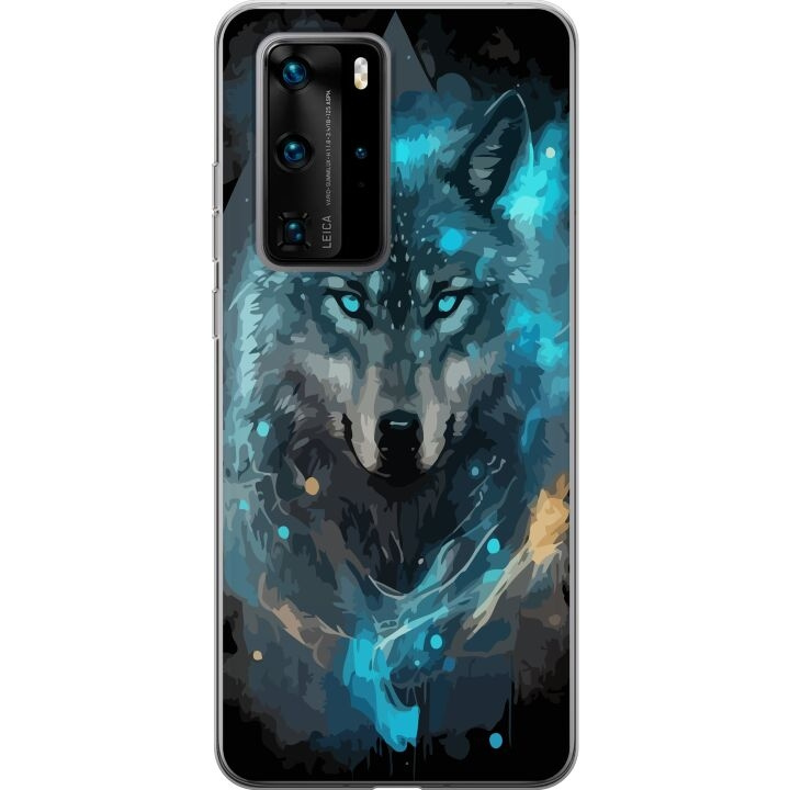 Kännykkäkuori Huawei P40 Pro-laitteelle, jossa on Susi kuvio ryhmässä ÄLYPUHELIMET JA TABLETIT / Puhelimen suojakotelo / Huawei/Honori @ TP E-commerce Nordic AB (A53542)