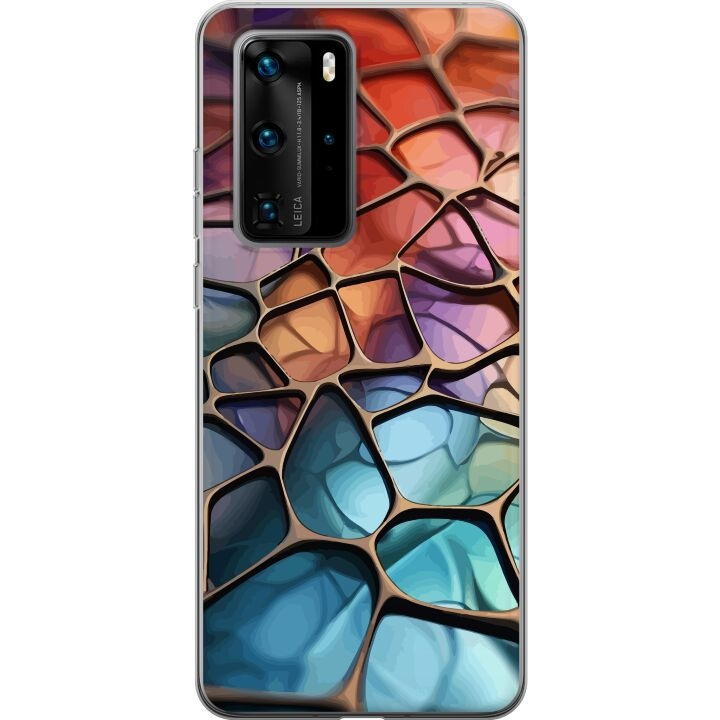 Kännykkäkuori Huawei P40 Pro-laitteelle, jossa on Metallikuviointi kuvio ryhmässä ÄLYPUHELIMET JA TABLETIT / Puhelimen suojakotelo / Huawei/Honori @ TP E-commerce Nordic AB (A53547)