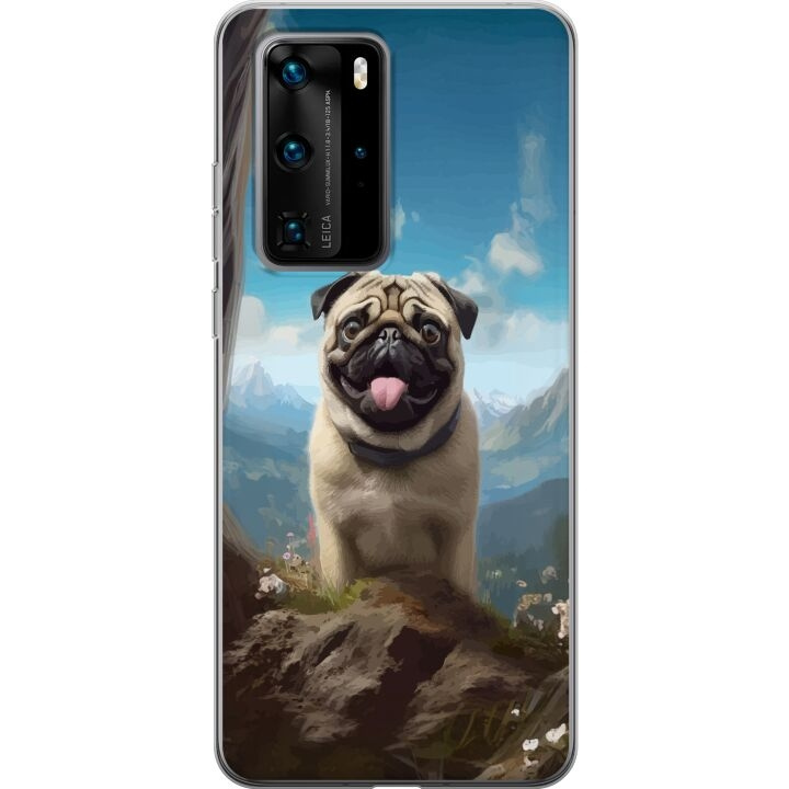 Kännykkäkuori Huawei P40 Pro-laitteelle, jossa on Iloinen Koira kuvio ryhmässä ÄLYPUHELIMET JA TABLETIT / Puhelimen suojakotelo / Huawei/Honori @ TP E-commerce Nordic AB (A53555)