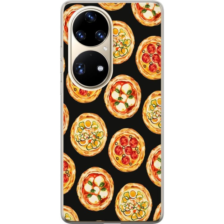 Kännykkäkuori Huawei P50 Pro-laitteelle, jossa on Pizza kuvio ryhmässä ÄLYPUHELIMET JA TABLETIT / Puhelimen suojakotelo / Huawei/Honori @ TP E-commerce Nordic AB (A53577)