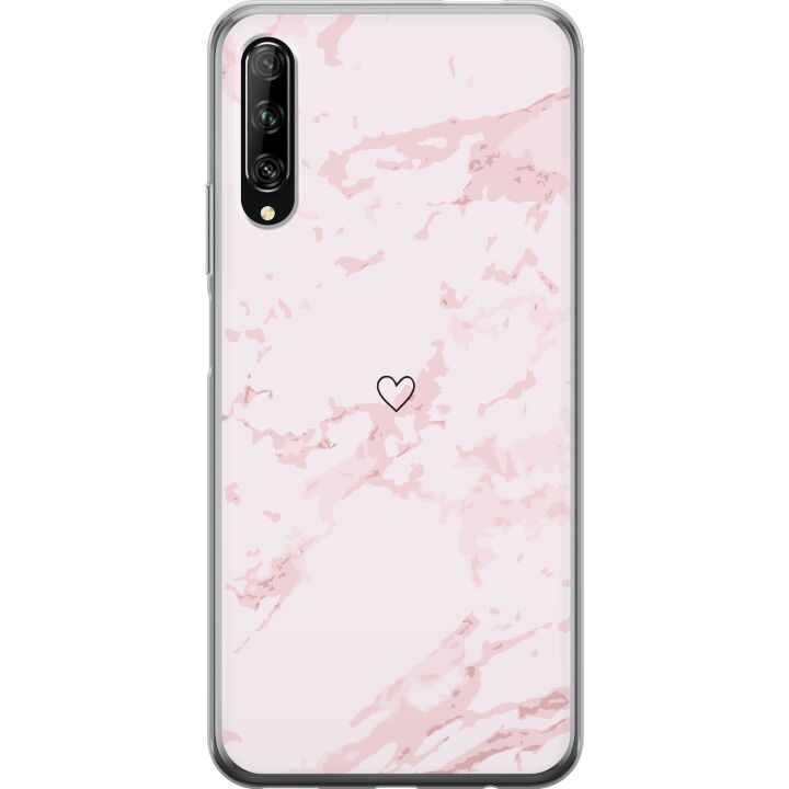 Kännykkäkuori Huawei P smart Pro 2019-laitteelle, jossa on Roosa Sydän kuvio ryhmässä ÄLYPUHELIMET JA TABLETIT / Puhelimen suojakotelo / Huawei/Honori @ TP E-commerce Nordic AB (A53640)