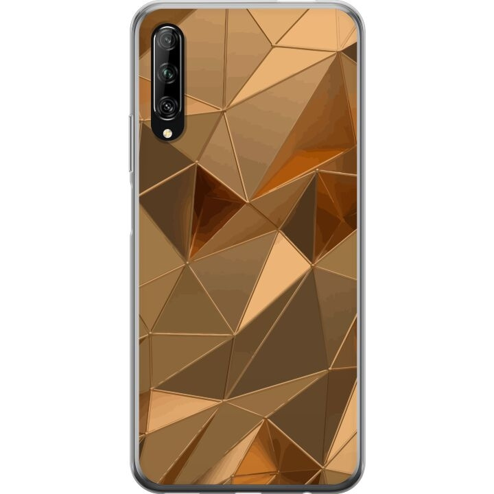 Kännykkäkuori Huawei P smart Pro 2019-laitteelle, jossa on 3D Kulta kuvio ryhmässä ÄLYPUHELIMET JA TABLETIT / Puhelimen suojakotelo / Huawei/Honori @ TP E-commerce Nordic AB (A53641)