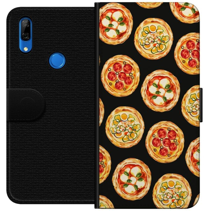 Lompakkokotelo Huawei P Smart Z-laitteelle, jossa on Pizza kuvio ryhmässä ÄLYPUHELIMET JA TABLETIT / Puhelimen suojakotelo / Huawei/Honori @ TP E-commerce Nordic AB (A53657)