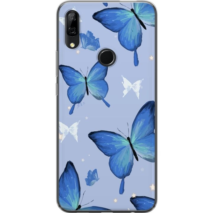 Kännykkäkuori Huawei P Smart Z-laitteelle, jossa on Sinisiä perhosia kuvio ryhmässä ÄLYPUHELIMET JA TABLETIT / Puhelimen suojakotelo / Huawei/Honori @ TP E-commerce Nordic AB (A53687)