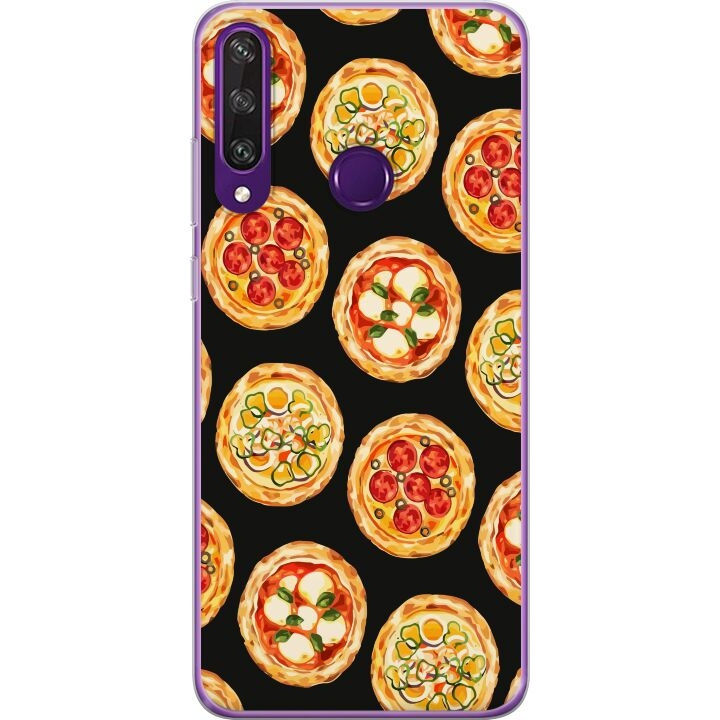 Kännykkäkuori Huawei Y6p-laitteelle, jossa on Pizza kuvio ryhmässä ÄLYPUHELIMET JA TABLETIT / Puhelimen suojakotelo / Huawei/Honori @ TP E-commerce Nordic AB (A53843)