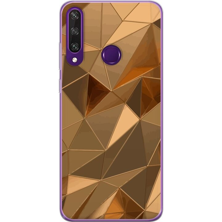 Kännykkäkuori Huawei Y6p-laitteelle, jossa on 3D Kulta kuvio ryhmässä ÄLYPUHELIMET JA TABLETIT / Puhelimen suojakotelo / Huawei/Honori @ TP E-commerce Nordic AB (A53853)