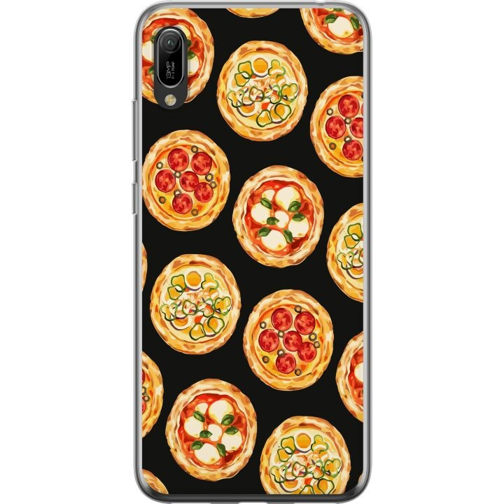 Kännykkäkuori Huawei Y6 Pro (2019)-laitteelle, jossa on Pizza kuvio ryhmässä ÄLYPUHELIMET JA TABLETIT / Puhelimen suojakotelo / Huawei/Honori @ TP E-commerce Nordic AB (A53869)