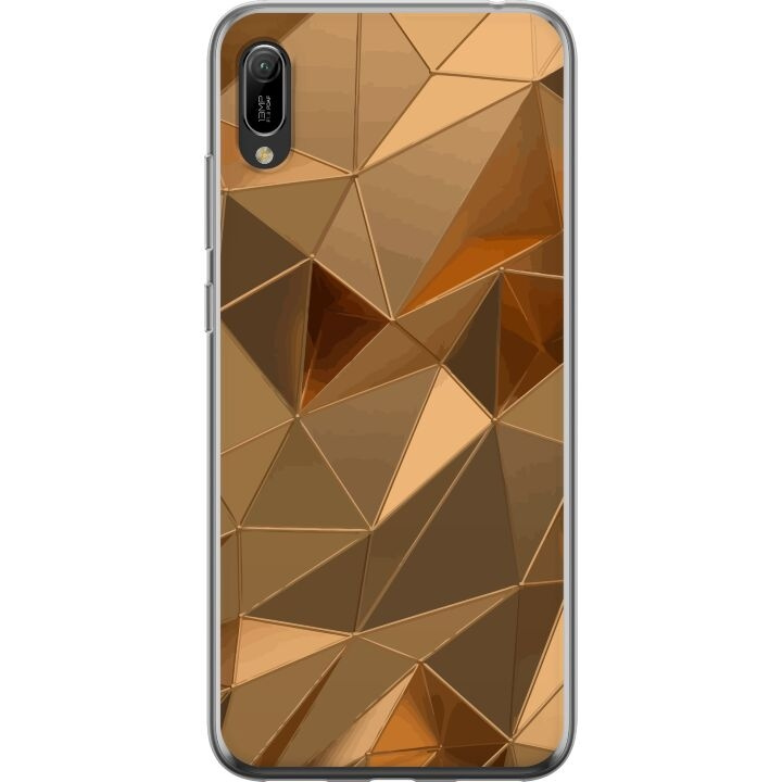 Kännykkäkuori Huawei Y6 Pro (2019)-laitteelle, jossa on 3D Kulta kuvio ryhmässä ÄLYPUHELIMET JA TABLETIT / Puhelimen suojakotelo / Huawei/Honori @ TP E-commerce Nordic AB (A53879)