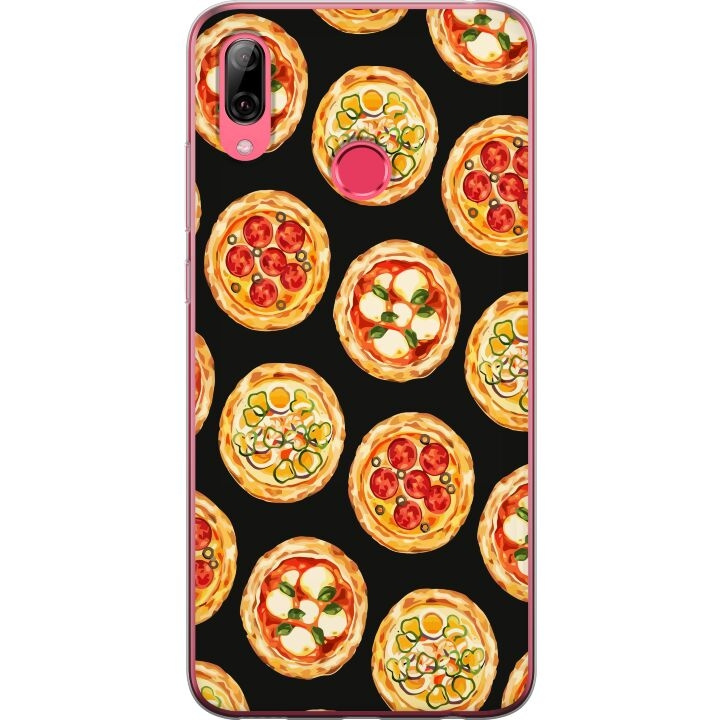 Kännykkäkuori Huawei Y7 (2019)-laitteelle, jossa on Pizza kuvio ryhmässä ÄLYPUHELIMET JA TABLETIT / Puhelimen suojakotelo / Huawei/Honori @ TP E-commerce Nordic AB (A53949)