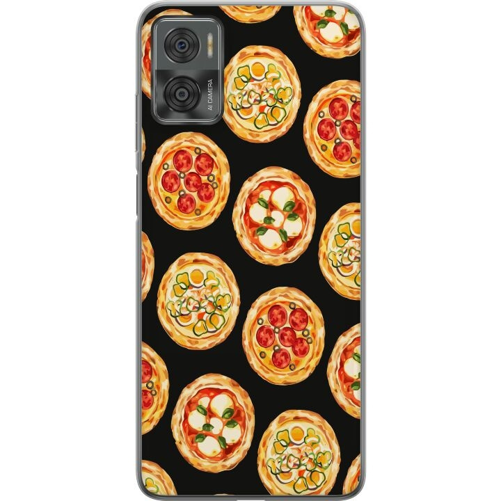 Kännykkäkuori Motorola Moto E22i-laitteelle, jossa on Pizza kuvio ryhmässä ÄLYPUHELIMET JA TABLETIT / Puhelimen suojakotelo / Motorola @ TP E-commerce Nordic AB (A54165)