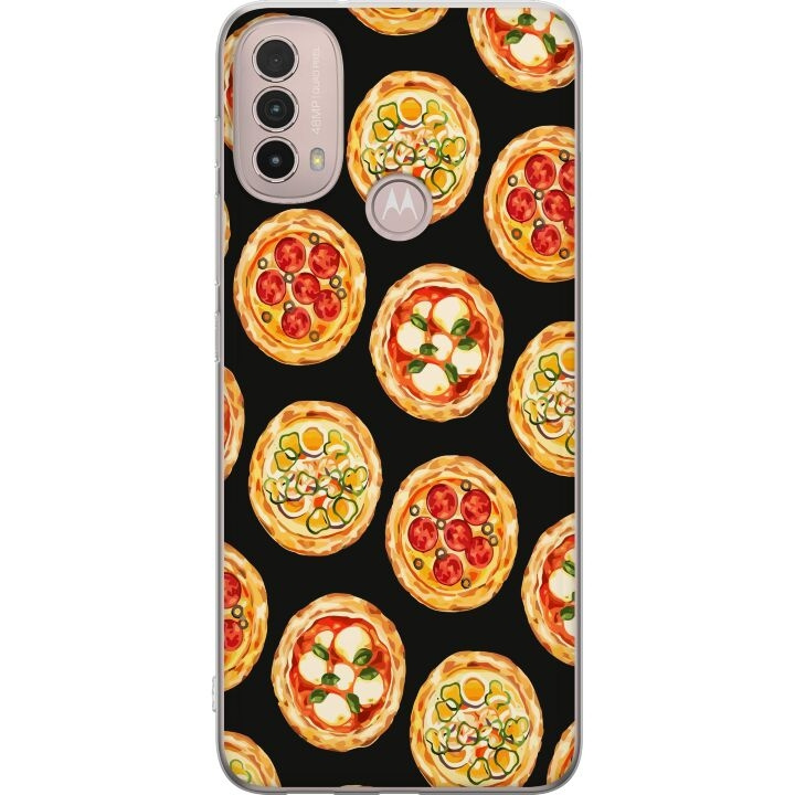 Kännykkäkuori Motorola Moto E40-laitteelle, jossa on Pizza kuvio ryhmässä ÄLYPUHELIMET JA TABLETIT / Puhelimen suojakotelo / Motorola @ TP E-commerce Nordic AB (A54300)